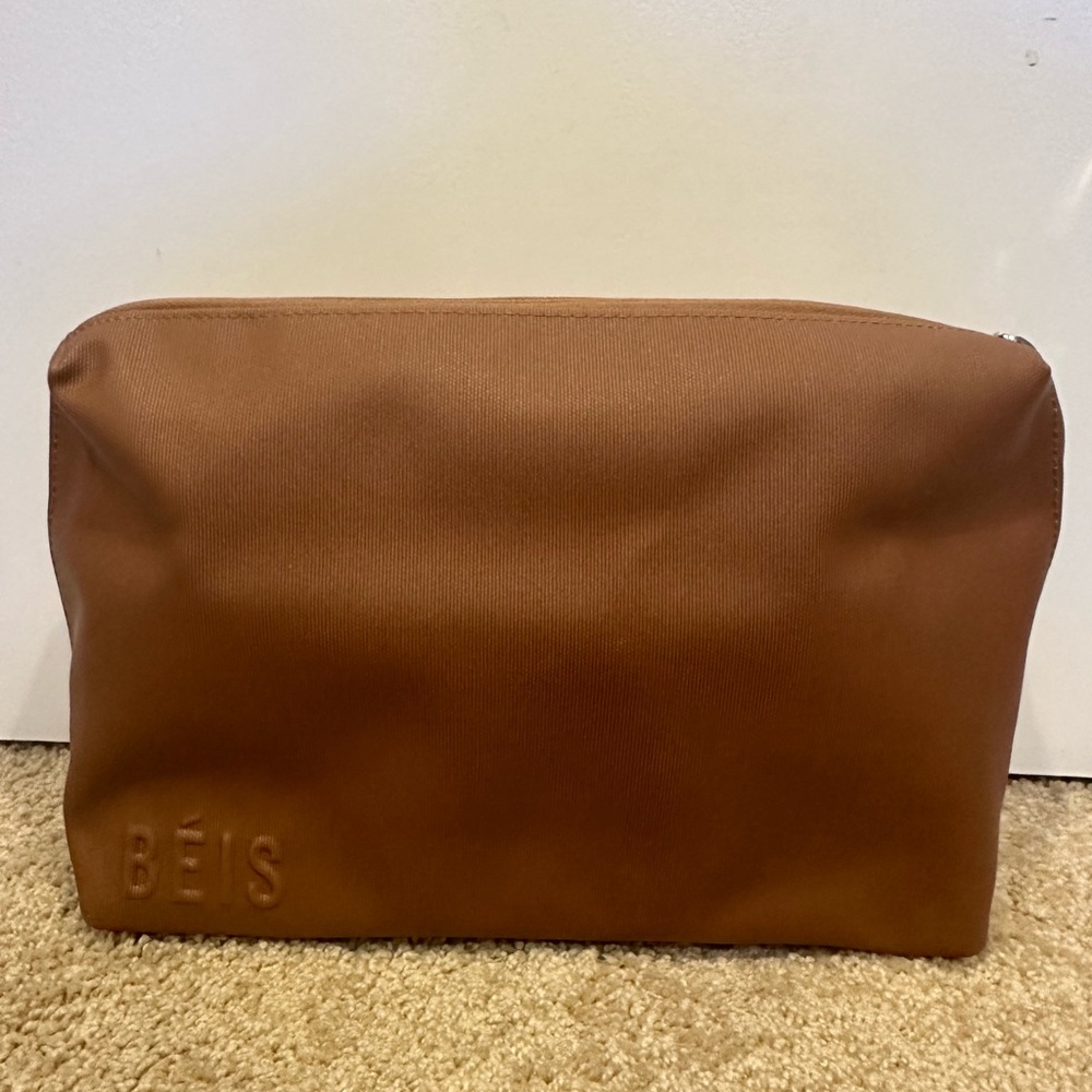 BÉIS large cosmetic pouch in camel